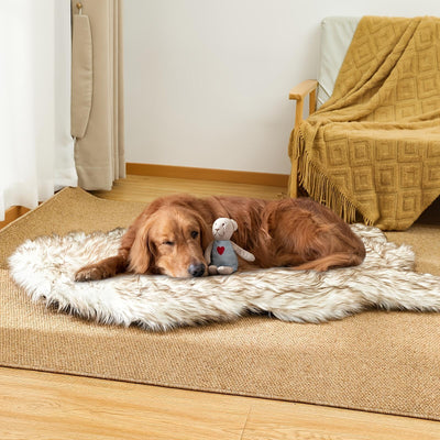 Luxury Faux Fur 5 Inches Thick Super Soft Memory Foam Dog Bed With Soft Removable Please Note That This Product Is Shipped By Yourself For The Average Shipping Cost